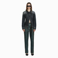 YCH SIGNATURE DETAIL DENIM JACKET BLACK (W24DT8051BK)