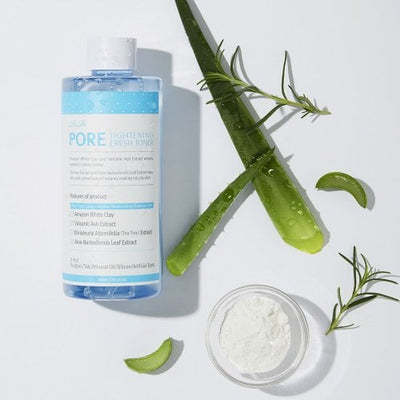 2 pore tightening fresh toner + 40 cotton pads