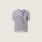 ROEM See-through ribbon tie blouse RMBLG26RT5