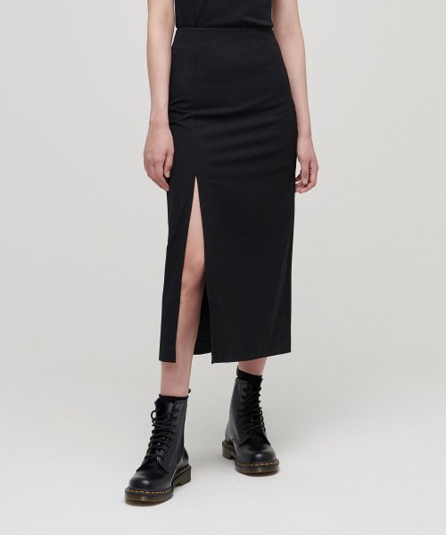 MUSINSA STANDARD WOMAN MUSINSA STANDARD WOMAN High Waist Slit Long Skirt (Size M)
