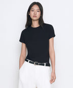 MUSINSA STANDARD WOMAN MUSINSA STANDARD WOMAN Basic Crew Neck T-Shirt Black