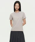MUSINSA STANDARD WOMAN MUSINSA STANDARD WOMAN T-Shirt Basic Crew Neck [Mushroom]