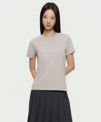 MUSINSA STANDARD WOMAN MUSINSA STANDARD WOMAN T-Shirt Basic Crew Neck [Mushroom]