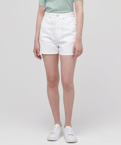 MUSINSA STANDARD WOMAN Women's Basic Denim Shorts White