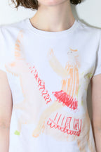 SINOON Big Unicorn Puff T-Shirt (Orange)