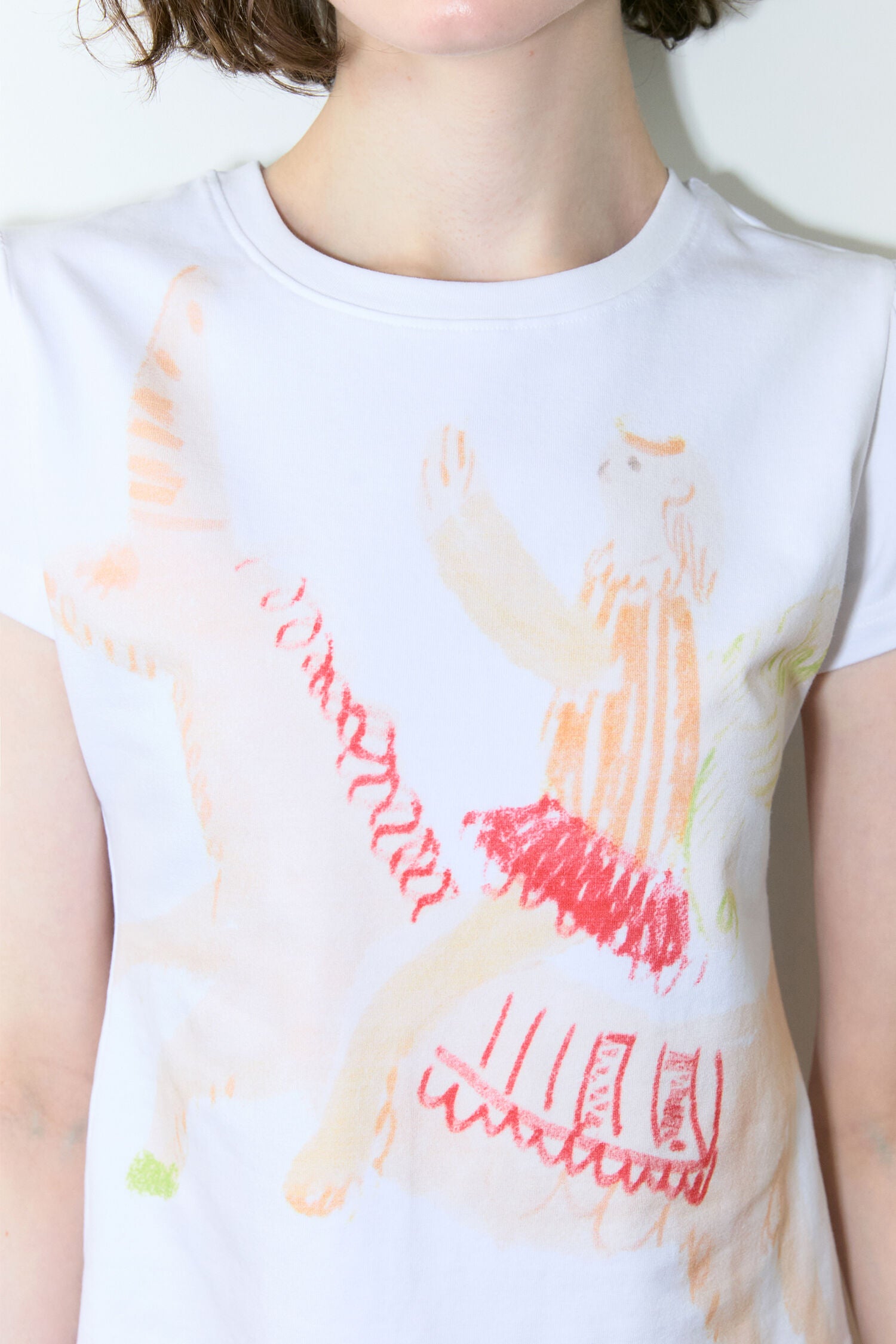 SINOON Big Unicorn Puff T-Shirt (Orange)