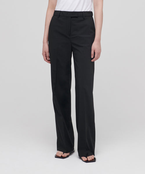 MUSINSA STANDARD WOMAN MUSINSA STANDARD WOMAN Slacks Wide Fit [Black]