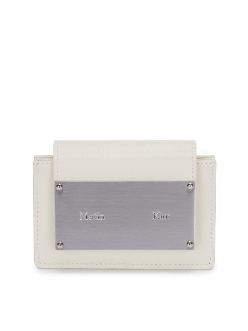 MATIN KIM MATIN KIM Accordion Wallet White