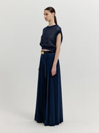 EENK EENK XIKI Crop Knit Vest - Navy