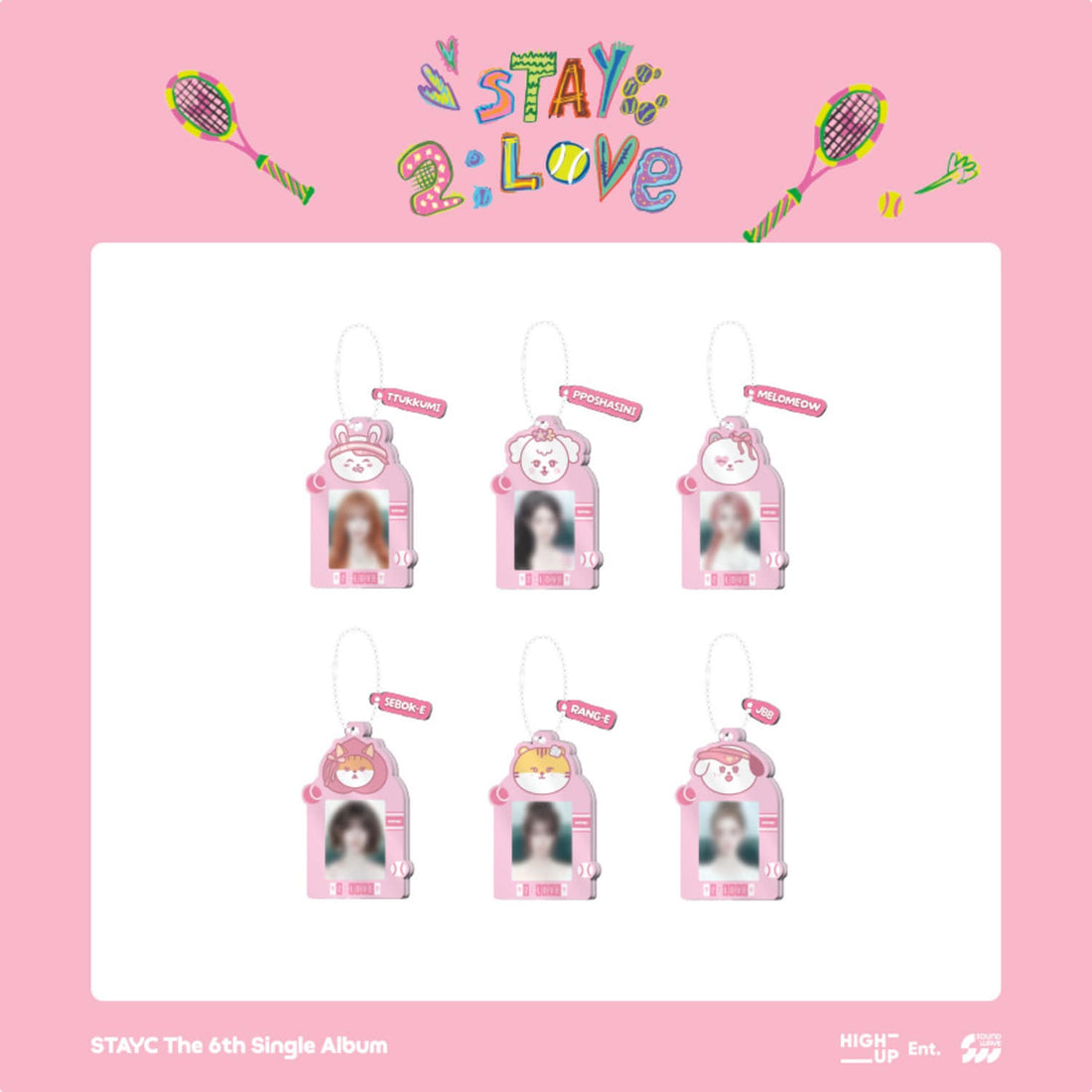 STAYC - The 6th Single Album POP-UP CAFE [2:LOVE] MD 04. Acrylic ID Photo Holder (ACRYLIC ID PHOTO HOLDER)