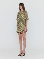 EENK WENNA Patterned Silk Shirt - Beige Multi