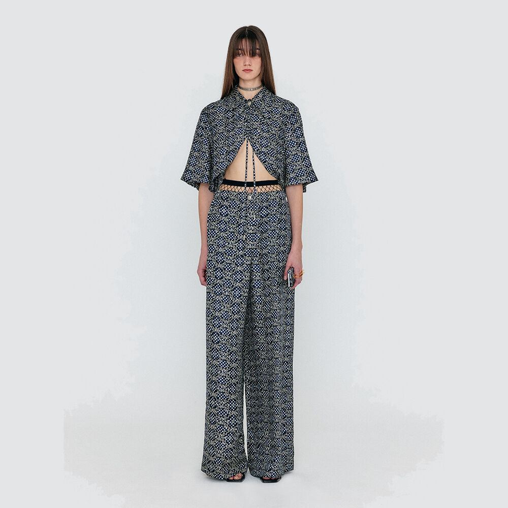 EENK EENK WENEZ Wide Pants - Navy Multi