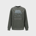 YCH ESCORT-PRINT SWEATSHIRT GREY (F23TO910GY)