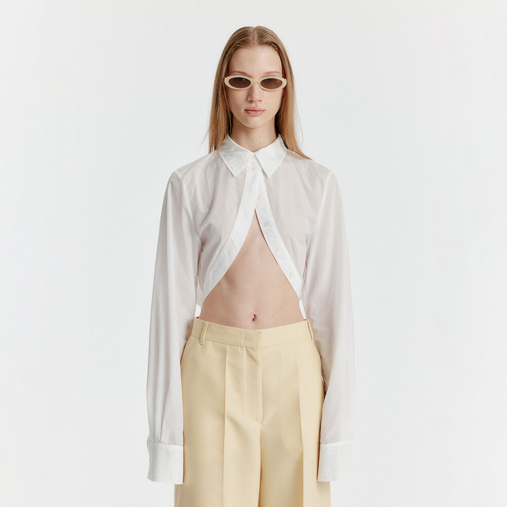 EENK YUMI Bolero Shirt - White