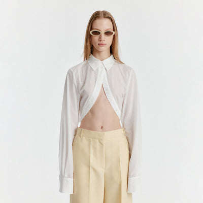 YUMI Bolero Shirt - White
