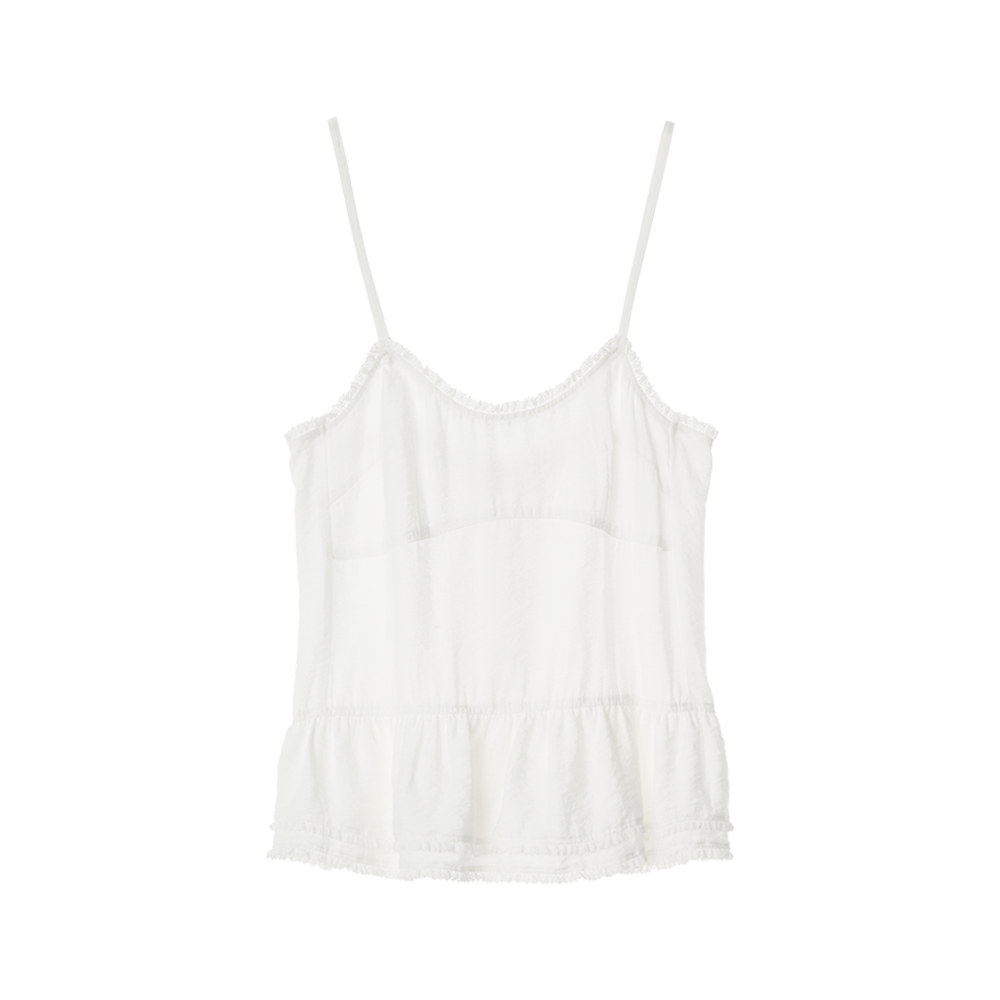 GBH APPAREL FRILL LACE SLEEVELESS / WHITE