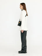 EENK EENK VLARE Flared Cable Pullover - Ivory