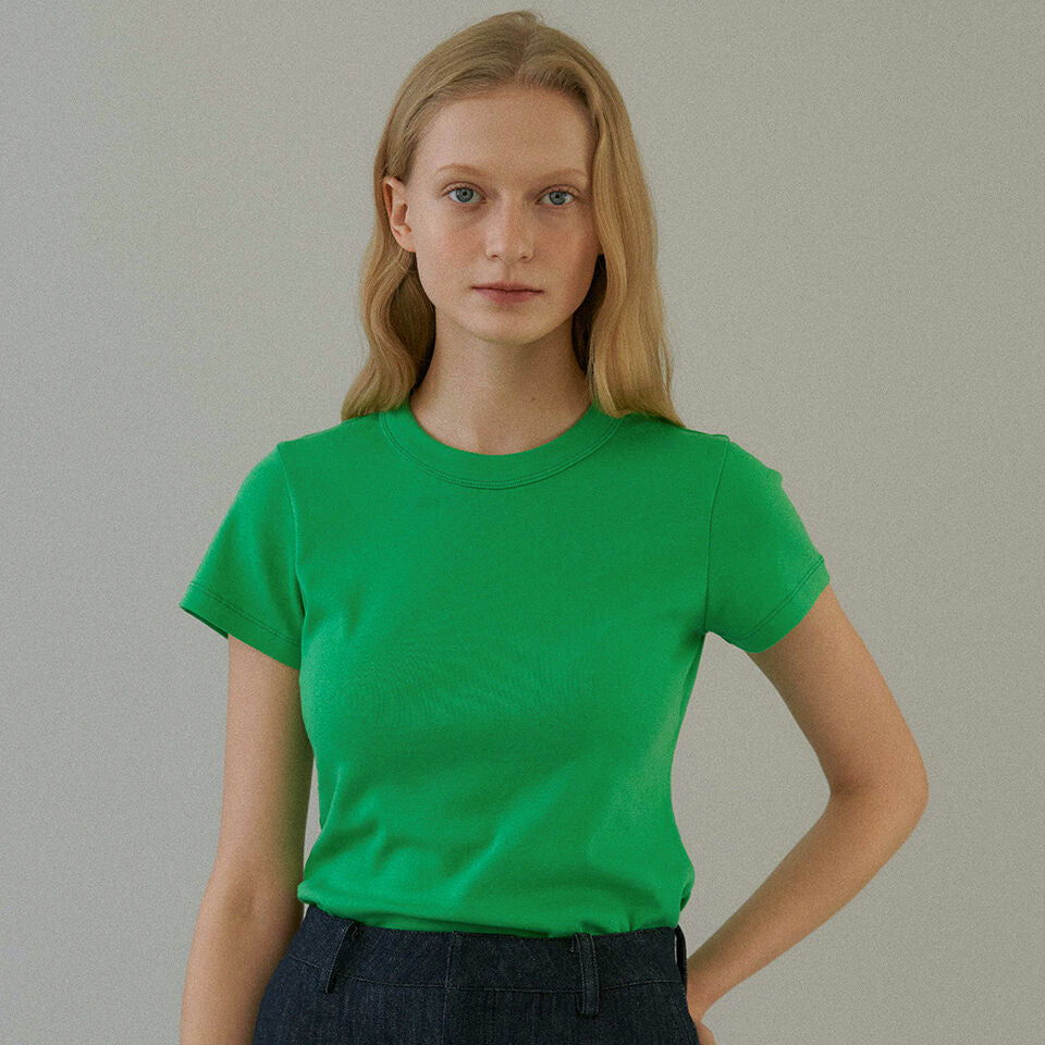 BLANK03 organic cotton rib t-shirt (5colors)