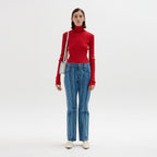 EENK EENK Flared Denim Pants - Blue Stripe