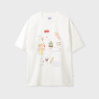 CGP Childish Angel Drawing Short Sleeve T-Shirt - Off White