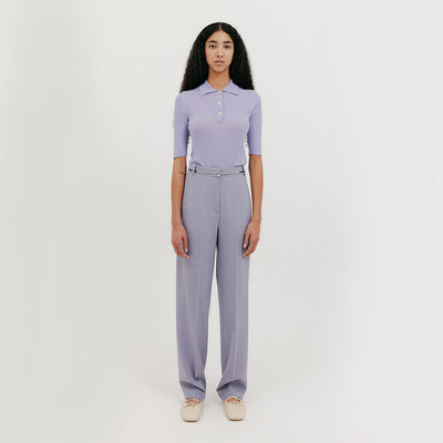 Classic Straight Pants - Lavender