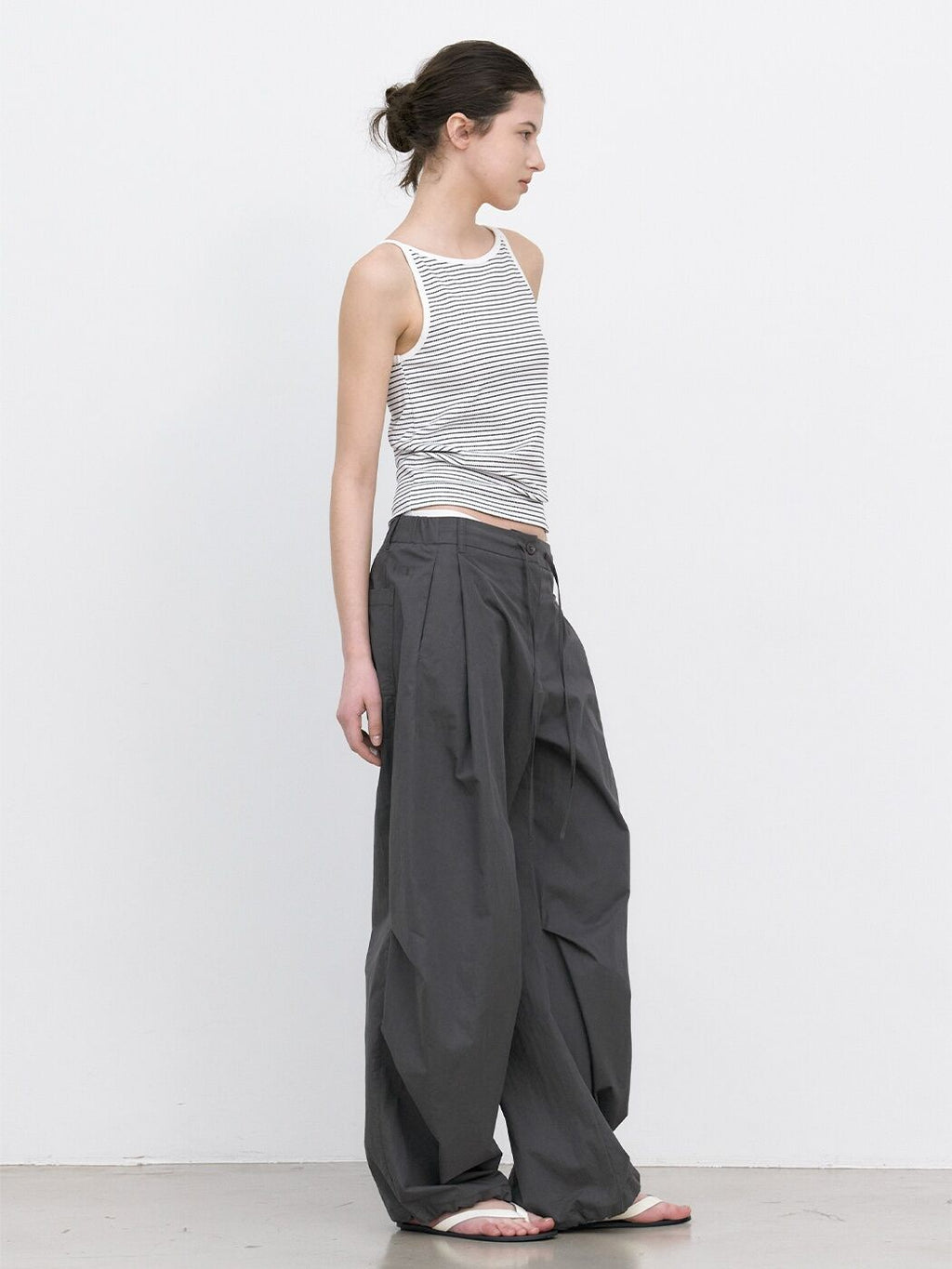 ATELIER NAIN ESSENTIAL STRIPE SLEEVELESS TEE (Z-T-6819)