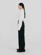 EENK ZIRYNA Classic Shirt with Brooch - White