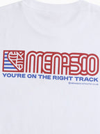 MENASOO Squared Hearttrack Graphic T Shirt_White