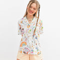 JUNEJUNE SPACE Painting Shirts_Ivory