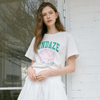 OLIVE DES OLIVE [Ryeong-eun PICK] Sundays semi-crop short sleeve t-shirt OW6ME5520