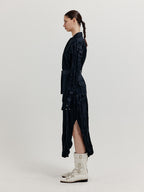 EENK EENK Dress with Separable Collar and Skirt Belt - Black