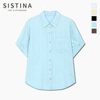 SISTINA Cotton striped pocket shirt_AWWSTQ21160