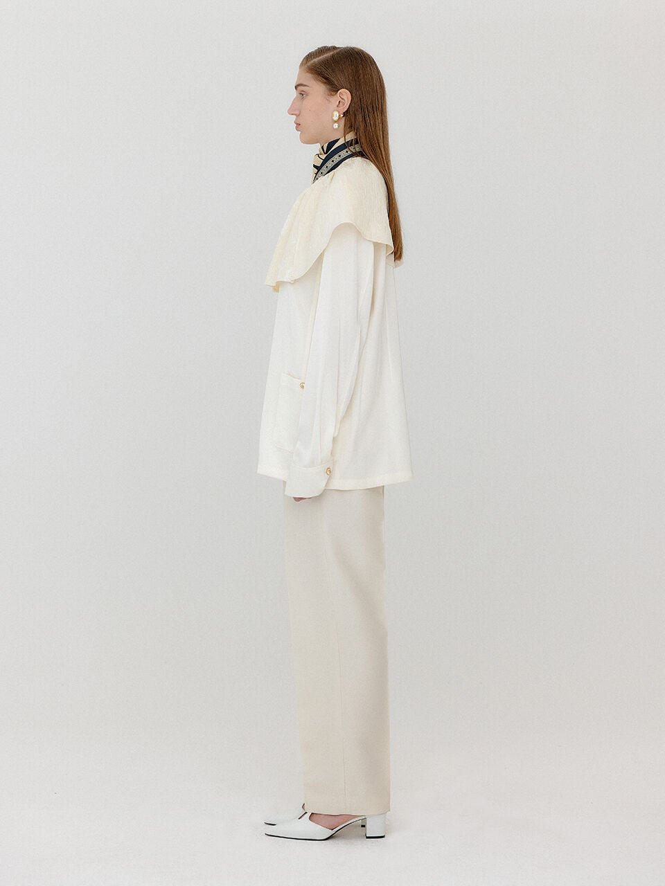 EENK EENK Blouse Big Collared - Ivory