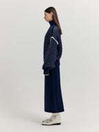 EENK EENK XUEST Oversized Knit Turtleneck - Navy