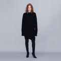 YCH CABLE-KNIT DRESS BLACK (W23KT803BK)