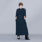 YCH CUT-OUT TRENCH COAT NAVY (W23OT021NV)