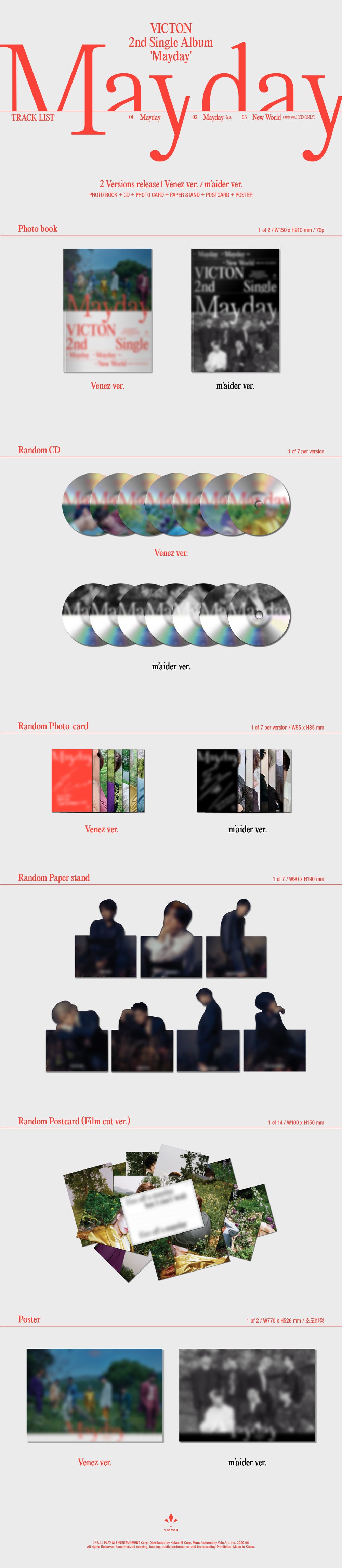 VICTON - Mayday / 2nd Single Album detail 3