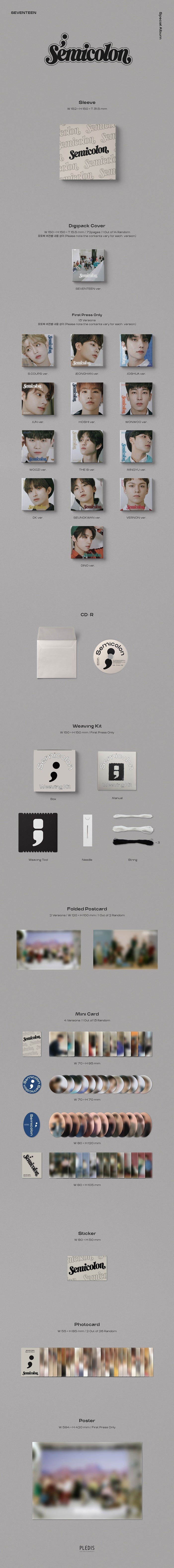 SEVENTEEN - ; [SEMICOLON] / Special Album detail 3
