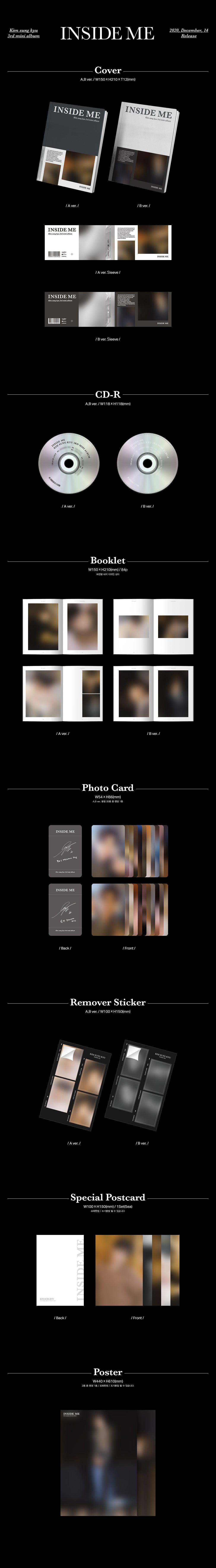 KIM SUNG KYU - INSIDE ME / 3rd Mini Album detail 3