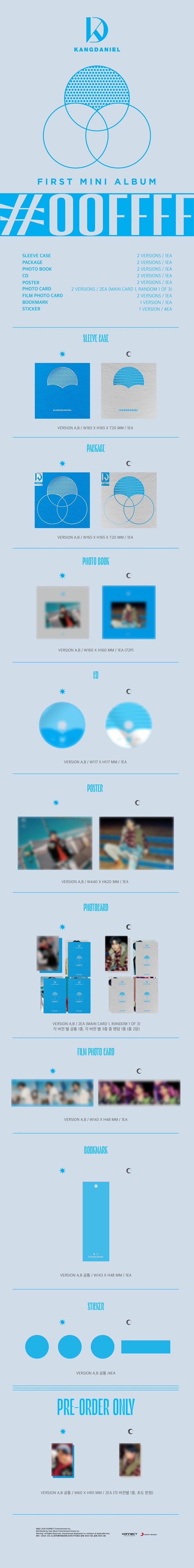 KANG DANIEL - CYAN / 1st Mini Album detail 3