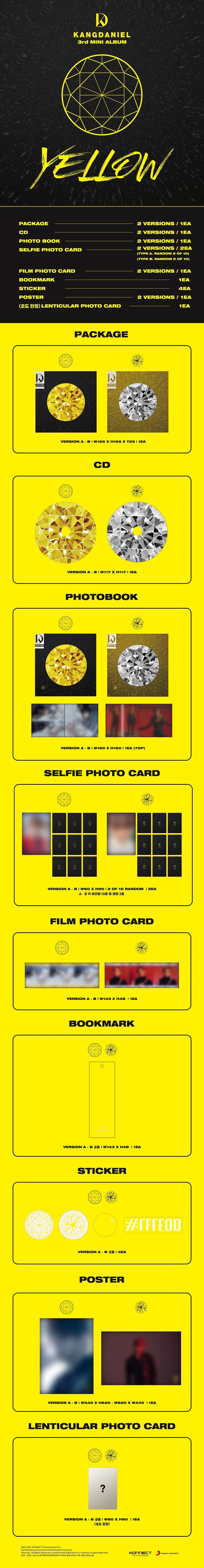 KANG DANIEL - YELLOW / 3rd Mini Album detail 3