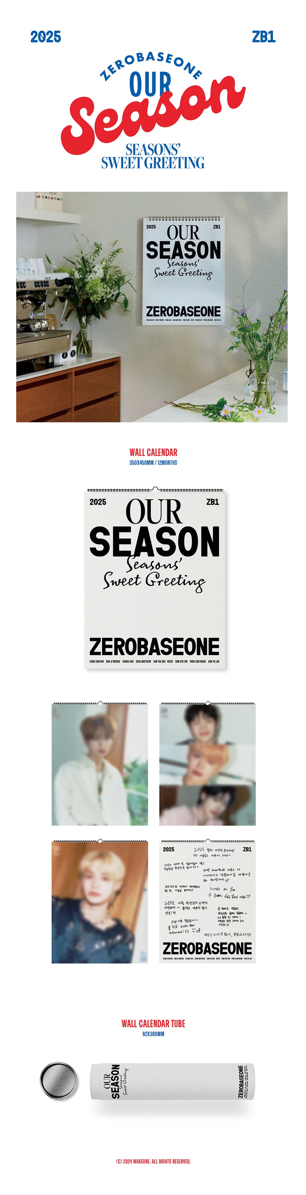 ZEROBASEONE - 2025 Season's Greetings [OUR Season] (Calendar Ver.) detail 3