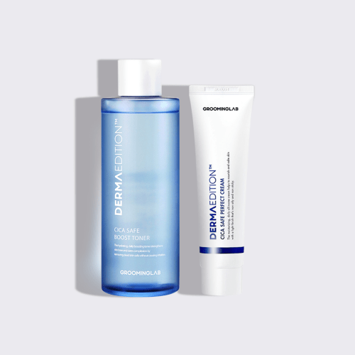 GROOMING LAB Derma Edition Cica Safe Men's Cosmetics 2-piece Set Skin 300ml + Lotion 100ml