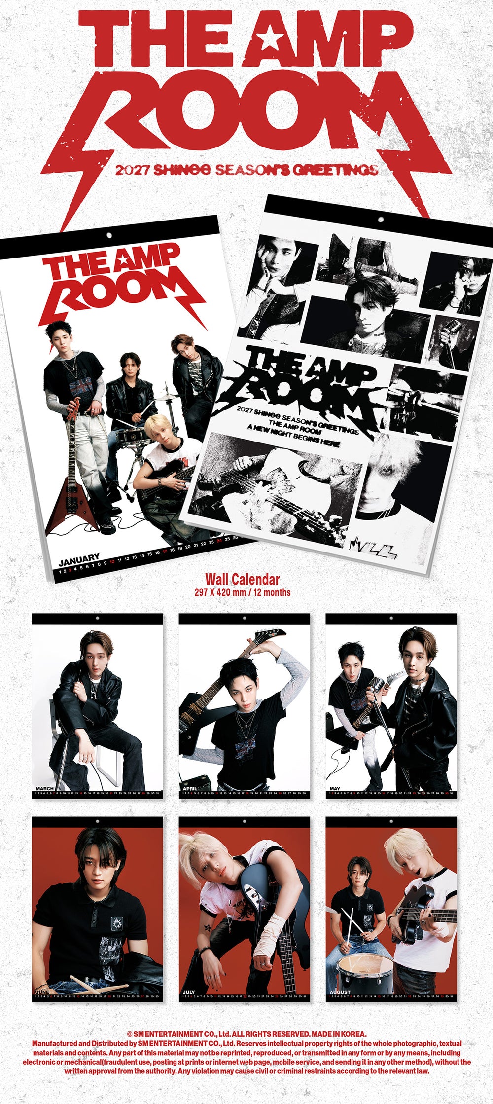 [Pre-order] SHINee - 2027 Wall Calendar detail 3