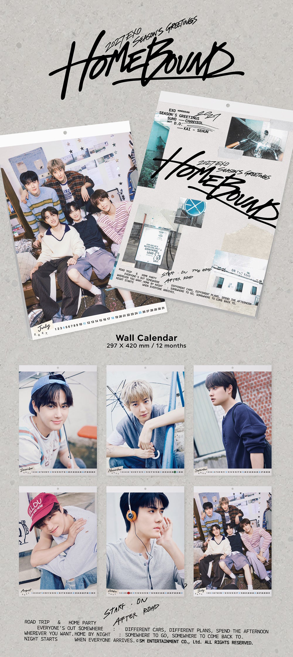 [Pre-order] EXO - 2027 Wall Calendar detail 3