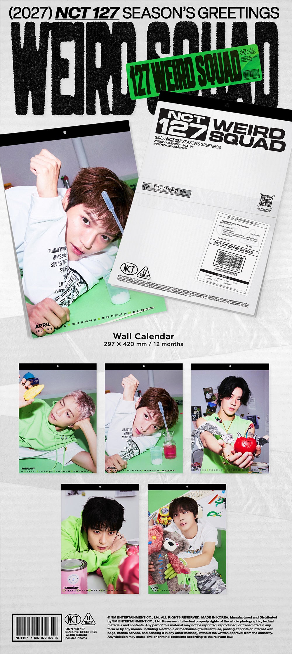 [Pre-order] NCT 127 - 2027 Wall Calendar detail 3
