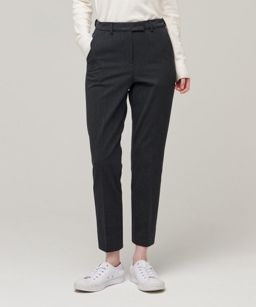 MUSINSA STANDARD WOMAN MUSINSA STANDARD WOMAN Slacks Slim Straight Charcoal Gray
