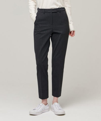 MUSINSA STANDARD WOMAN Slacks Slim Straight Charcoal Gray