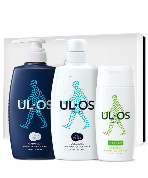 ULOS Total skin care 3-piece set for normal to dry skin (new type)