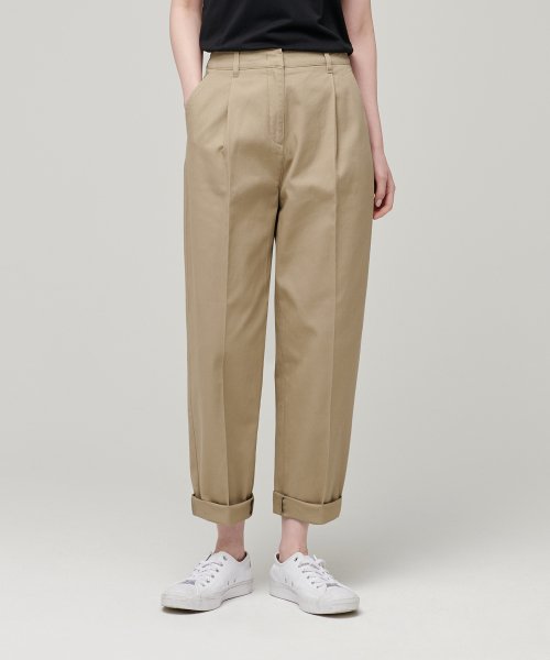 MUSINSA STANDARD WOMAN MUSINSA STANDARD WOMAN Women's Tapered Chino Pants [Beige]